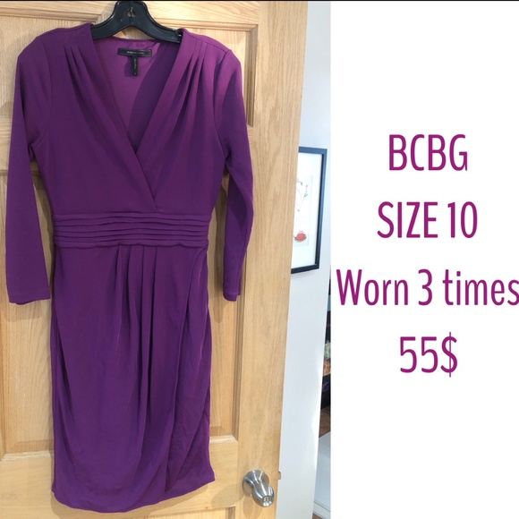 Almost new - Purple long sleeve dress - Picture 1 of 1